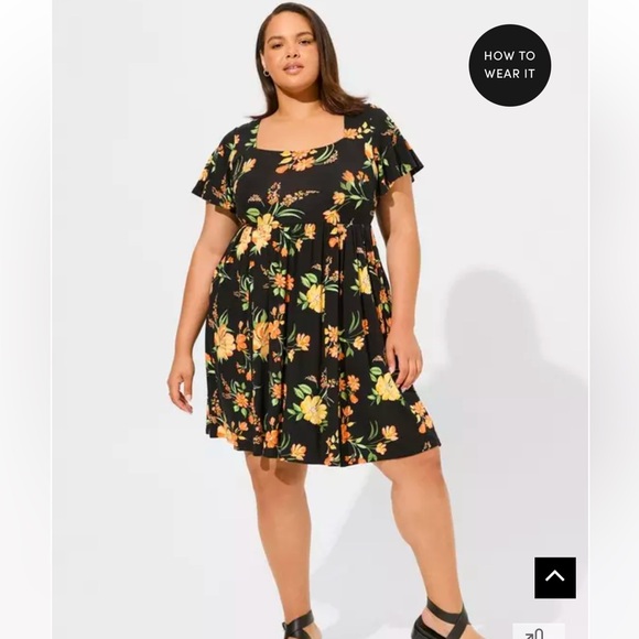 NWT Never Worn just washed Torrid Super Soft Skater Dress. - Picture 3 of 7